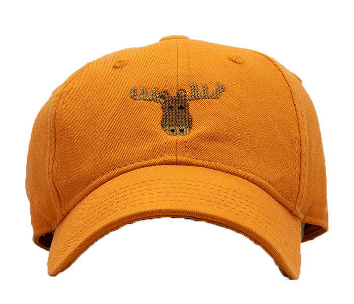 Kids Moose Baseball Hat - Light Orange